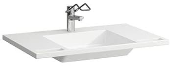 Laufen Liberty Line Waschtisch, barrierefrei, aus Marbond, 1 Hahnloch, ohne Überlauf, 850x550mm, H8114770001111