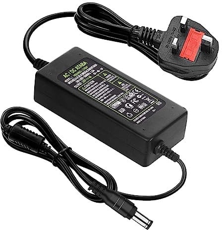HOUHUI 24 V4A Power Supply Adapter, AC 100-240V~50/60Hz to DC 24 Volt 4 Amp 96W, Transformer Charger for LED Strips, Wireless Router,TVs, DVD, LCD, Monitor Radio, Camera - Plug 5.5 * 2.5/2.1mm