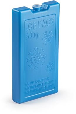 CABLEPELADO Acumulador De Frio, Bloque refrigerante, Acumulador de hielo, Bloques de Hielo, Reutilizables, 20 x 11 cm, Apto para Nevera portatil, Azul, 500 gr