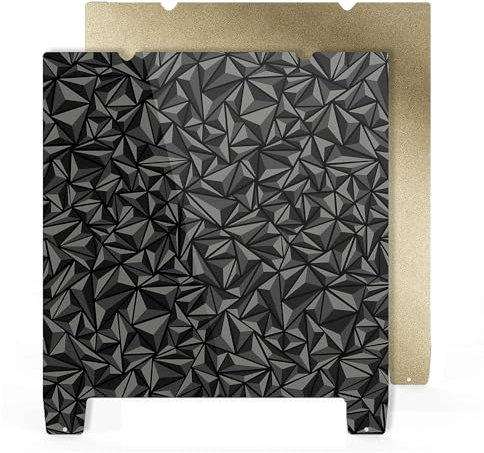 HysiPrui 3D Printer Double Sided Textured Surface PEI and Smooth PEO Sheet Build Plate, Flexible Removable Heated Bed Platform Mat for Creality K1 Max/Ender 3 S1 Plus/Ender 3 V3 Plus 310x315mm