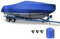 LDIW Persenning Bootspersenning 420D Wasserdicht Bootsabdeckung Staub Schutz Bootsplane, für Yacht Schnellboot Runabout Fisch-Ski,Blau,11~13FT: 420x270cm