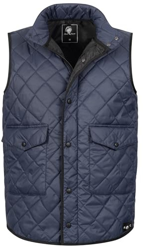Rock Creek Steppweste Herren Übergangsweste H-352 | Leichte Thermoweste für Männer, wattierte Freizeitbekleidung für Übergang, Alltag, Reisen und Outdoor-Aktivitäten