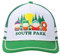 South Park Trucker-Mütze für Erwachsene, Motiv Pine Tree Sunset, Weiß, Grün , Einheitsgr��e