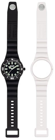 HIP HOP HWU1233, Collezione Master, Orologio Uomo con Cinturino in Silicone Intercambiabile e Regolabile, Cassa 41 mm, Resistente all'Acqua Fino a 50 m, Lunghezza 19 cm