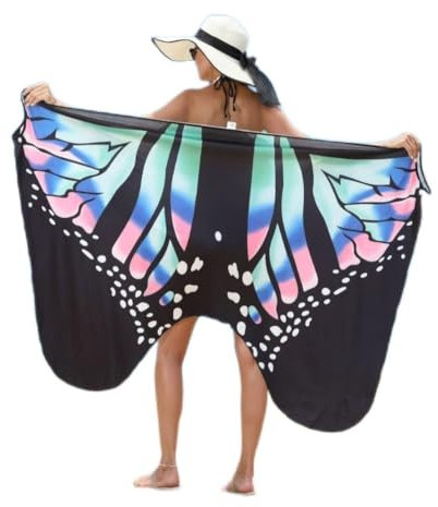 Bunter Schmetterling 3D Drucken Komfortable Strand-Maske Sling Kleid Pyjama Pyjama Kleid Home Kleidung Casual