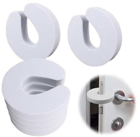 Baby Door Stoppers, 6 PCS Foam Child Door Stopper Safety Door Stoppers Soft Door Finger Guards Slamming Doors Avoid Finger Pinch Injuries Children & Pets from Getting Locked in Room (18mm Thick)