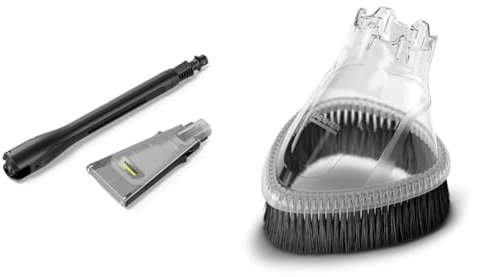 Kärcher Lance de Nettoyage Haute Pression eco!Booster 145, 50% Plus Efficace Que Le Jet Plat & Protection Anti éclaboussures Accessoire pour nettoyeurs Haute Pression, Noir/Transparent