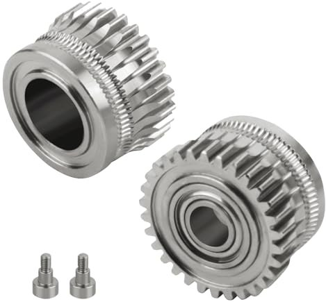 K1 Max Extruder-Zahnrad 2 Stück Nickel-plated Alloy Gears Compatible with Creality K1/K1C/K1 max/Ender 3 V3 und Ender 3 V3 Plus 3D-Druckern