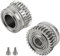 K1 Max Extruder-Zahnrad 2 Stück Nickel-plated Alloy Gears Compatible with Creality K1/K1C/K1 max/Ender 3 V3 und Ender 3 V3 Plus 3D-Druckern