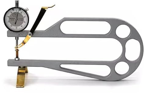 HLGKBY Calibro per Test comparatore Antiurto, comparatore Spessore Violino, Campo di Misura 0-10 mm, precisione 0,01 mm, profondità della Gola 12, Strumenti per liuteria