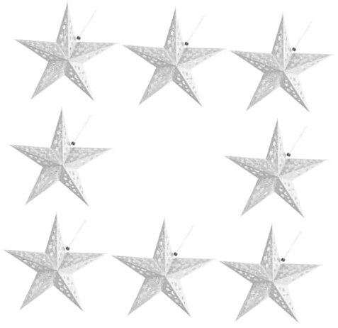 ARTIBETTER 16 Stk Origami-Sternen-Lampenschirm Stern-Hängelaterne an der Decke hohler Lampenschirm aus Papier Lichterketten weihnachtsbaumdeko tannenbaum dekoration Deckenleuchten Deckenlampe
