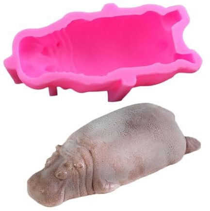 Silikonform | Nilpferdform Silikonform – Bastelformen für Kuchendekorationen, Backform für die Herstellung von Süßigkeiten, Schokolade, Pudding