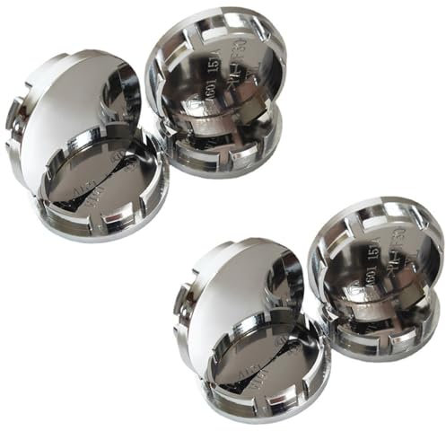 8 Pièces 56mm Capuchons de Moyeu Voiture Cache Moyeux Argent Central de Roue de Voiture Cache Moyeu Cache de Roue Centrale Décoration Moyeu de Roue Accessoires Auto