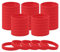 PATIKIL Bracelets en Caoutchouc, 60 pièces Bracelets de Poignet en Silicone Unisexe pour Les fêtes Sportives Jeux de Mode Décorations Rouges