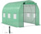 Outsunny Gewächshaus 200x300x200cm Foliengewächshaus Tomatenhaus mit Tür, 6 Fenster, Folientunnel aus verzinktem Stahl, 170g/m² PE, stabiles pflanztunnel, Treibhaus inkl. Erdanker & Seilen, Grün