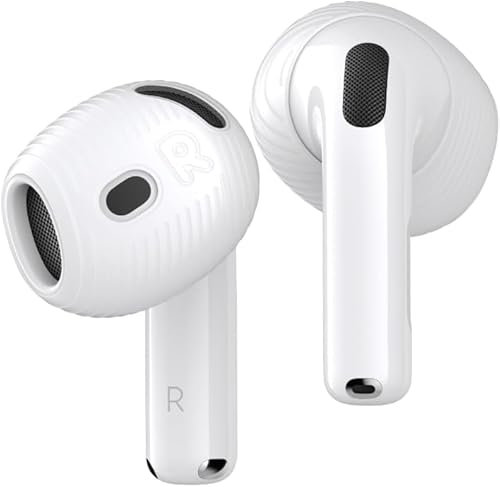 3 paia di gommini per auricolari per AirPods 4, compatibili con Apple AirPods 4a generazione (bianco)