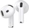 3 Pairs Ear Tips Covers for AirPods 4 Anti-Slip Fit in Charging Case Replacement Sport Ear Tips Anti Slip Silicone Anti Scratches Accessories Compatible with Apple AirPods 4th Generation(White)