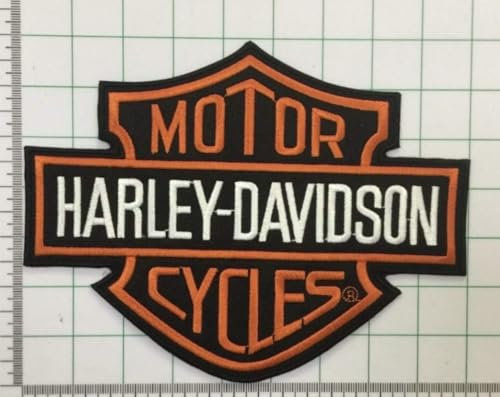 TOPPA GRANDE BIG LOGO BAR&Shield TERMOADESIVA PATCH Compatibile con HARLEY RICAMATA Descrizione Misure: ca. 26 x 20 cm