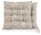 BESCH Pack 2 Cojines para Silla Usos Interior y Exterior 40x40x5cm Extra Suave - Cojin de Asiento Decorativo Funda de Poliéster y Relleno de Fibra Hueca Lavable Cómodos Acolchados (Follaje Beig)