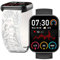 FOLAI Smartwatch für Damen & Herren mit Telefonfunktion: 2,1 HD, 24h-Herzfrequenz, Schlafanalyse, IP68 wasserdicht, 113 Sportmodi, Schrittzähler Fitness-Tracker(Weiß)