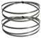 2 hojas de sierra de cinta de 1712 mm, 1712, 6,35 x 0,35 mm, 6 dientes por pulgada, for sierra de cinta Draper, Charnwood, Metabo BAS250, corte de madera y metal.(10 TPI)