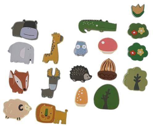 Yardwe 1 Satz Tiergestapelte hohe Bausteine Spielzeugtiere Tierspielzeug stapeln tierisches Gleichgewichtsspielzeug Stapler Kinderspielzeug Tierstapelspielzeug hölzern