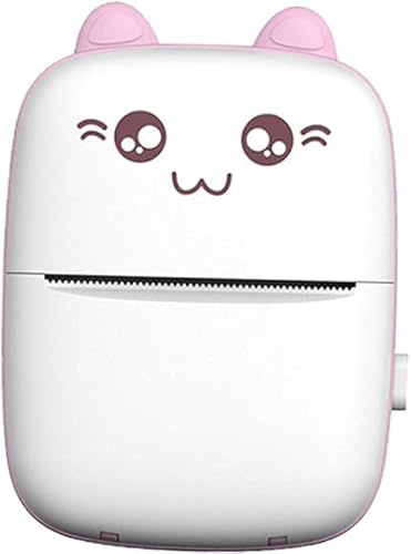 Taschen-Thermodrucker, 57 mm, kabellos, BT, mobiler USB-Drucker, 200 dpi, mit 1 Thermopapier zum Drucken von Etikettenliste, Tagebuch, DIY Handwerk
