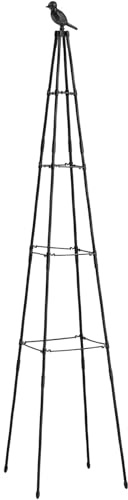 Rankgitter für Gurken – Zucchini-Rankgitter, Metall, für Gartenpflanzen, Klettern, verstellbare Höhe, Vogelkopfstütze, Zubehör für Blumen, Erbsen, Bohnen, Gurken,