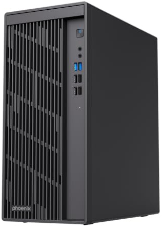 Phoenix Technologies, Ordenador de sobremesa, Core, Intel Core i3-14100, 16GB DDR5, 1TB SSD, Windows 11 Pro, Wi-Fi 6, Bluetooth 5.2 | Rendimiento eficiente y conectividad Avanzada