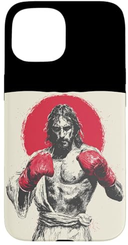 Boxing Lord Jesus Christ for Gloves and Box Ring Lovers Case for iPhone 15