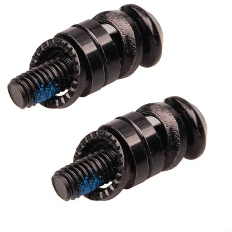 ComfyHarbor M6x24mm Disc Brake Caliper Screws for Mountain For Bike and Scooter, High-Carbon Steel Bolts with Washers, Black, 2-Pack