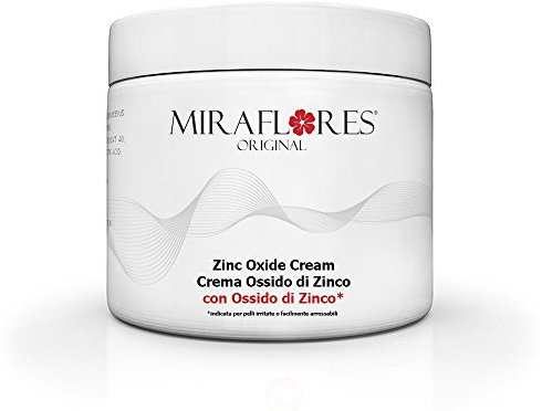 MIRAFLORES Crema Ossido di Zinco 500ml Made in Italy per Cambio Pannolino Neonati, Bambini, Adulti - Azione Lenitiva Efficace contro Irritazione e Arrossamenti - Pasta Barriera Traspirante