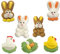 Günthart 100 Zuckerfiguren Ostern, Osterhase und Küken