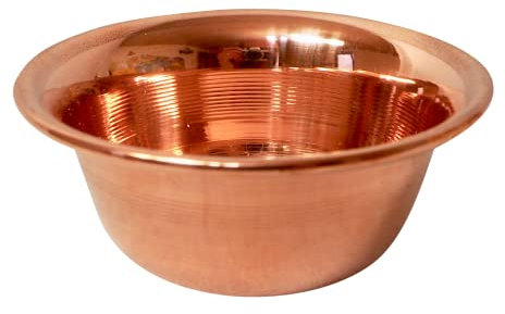 Copper Garden Kupferschale 9,2 x 9,2 x 3,9 cm I Hitzebeständige Kupferschüssel klein zur optimalen Temperaturübertragung I Einsatz als Räucherschale/Servierschale/Sauna Aromaschale uvm.
