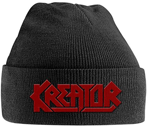 Kreator Mütze Beanie Band Logo Thrash Metal Nue offiziell Schwarz One Size