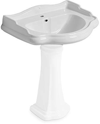 Ondyna Cristina - Lavabo - Lavabo céramique Chambord 55x46,5cm monotrou à suspendre ou sur colonne - Ondyna WCH5547