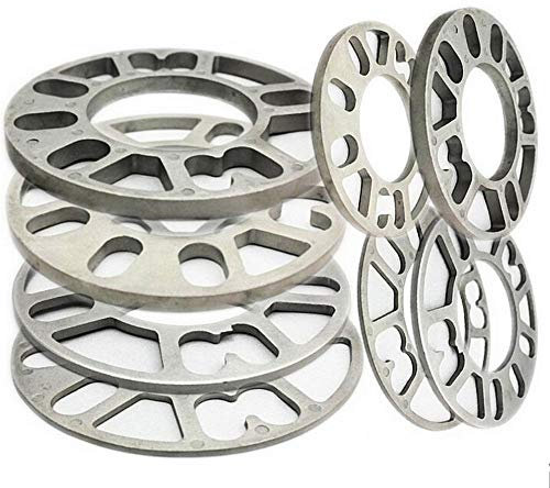 Rad Distanzscheiben, 4Pcs Aluminiumlegierung 4 und 5 Lug3 / 5/8/10 / 12mm Dicke Universal Rad Distanzscheiben (thick 3 mm)