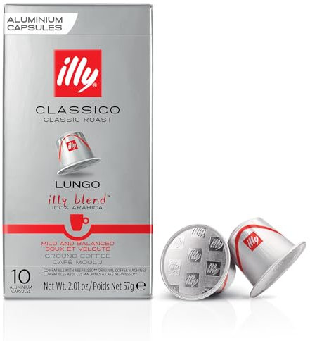Illy Café classico lungo - La boîte de 10, 57g