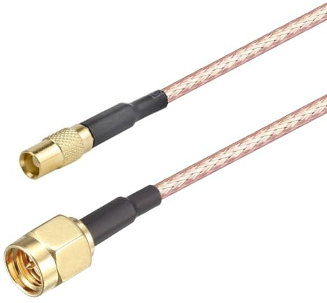 Oiyagai 2pcs RG316 Wire Jumper SMA Male to MCX Female with Connecting Line Coaxial Coax Cable Extender Cable Adapter Jumper (15cm/5.9)