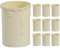 10 Pack - Cream Candle Drip Sleeve Tubes for Light Fittings | Diameter 33mm x Height 50mm | Thermoplastic | Molten Wax Vintage Effect | Fits Most Lampholders