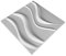 PVC 3D Wall Panel Decorative Wall Ceiling Tiles Cladding Wallpaper Waterproof Waves-2 (04)