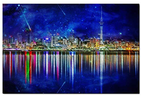 New Zealand Jigsaw Puzzle 1000 Piece New Zealand Sky Tower Auckland Puzzle Game Artwork Travel Souvenir Wooden