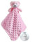 CREVENT Baby Comforting Security Blanket for Baby Boys and Girls, Minky Dot Front + Sherpa Backing (Pink Bear)