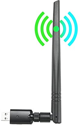 WE Clé Wi FI Puissante 1200 Mbps 5 GHz, Adaptateur USB WiFi, Dongle Wi-FI, USB 3.0 - Compatible avec Windows 10/8.1/8/7/XP/Vista, Mac OS X 10.9-10.13 - Noir