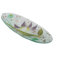 Sospiri Venezia Bandeja de Tocador de Vidrio de Murano con Decoración Floral, Centro de Mesa, Decoración para el Hogar, Idea de Regalo, Hecha a Mano en Italia (28x11 cm, Ovalada)