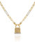 GUESS Statement Logo Lock Pendant, One Size, Glass, Cubic Zirconia