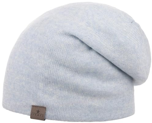 LIERYS Fine Merino Long Beanie Strickmütze Oversize Made in Germany Unisex Sommer Winter