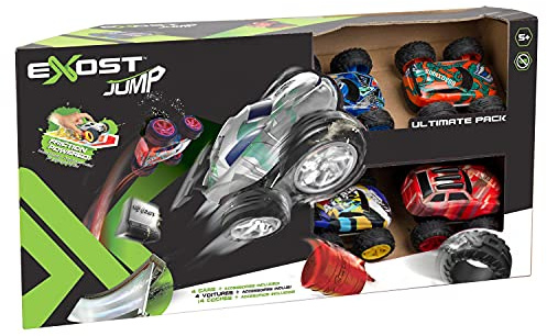 Exost 20633 Jump/Shox Ultimate Pack, Silverlit, alimenté par Friction, Jouet de Voiture de Course pour garçons et Filles