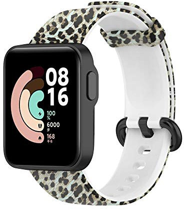 KUTEWEU Brazalete Compatible con Xiaomi Redmi Watch/Xiaomi Mi Watch Lite Correas,Bandas Reloj,Silicona Pulsera Deportiva Repuesto Correa para Xiaomi Mi Watch Lite/Xiaomi Redmi Watch (Leopardo)