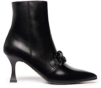 Nero Giardini I205585DE Tronchetti Donna in Pelle - Nero 38 EU